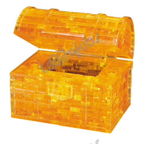 3D Головоломка Crystal Puzzle Сундук золотой фото 2