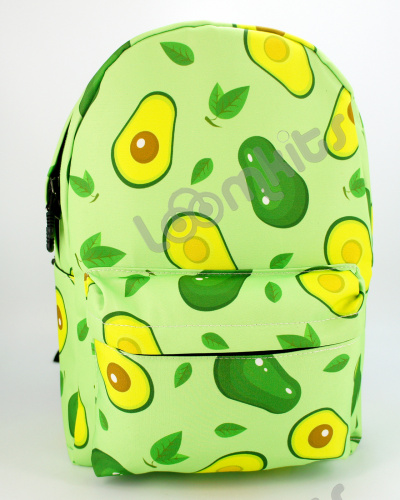 Рюкзак для девочки школьный Авокадо, размер L, зеленый фото 2