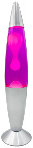 Лава-лампа, 35 см, Розовая/Белая фото 3