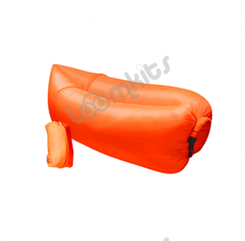 Надувной диван Ламзак (биван) оранжевый фото 3