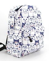 Рюкзак для девочки школьный "Котятки морячки", размер M