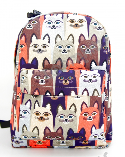 Рюкзак для девочки школьный "Осенние котики", размер M фото 4