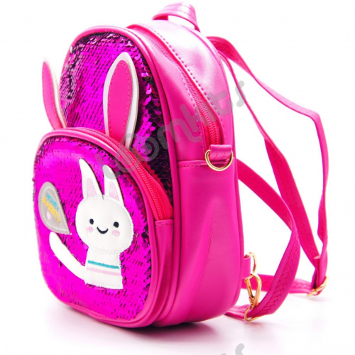 Рюкзак с пайетками "Honey Rabbits" розовый фото 2