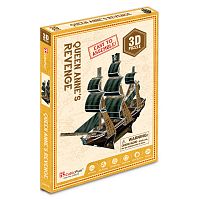 3D пазл CubicFun Мини-серия Корабль Черной Бороды "Месть королевы Анны", 24 детали
