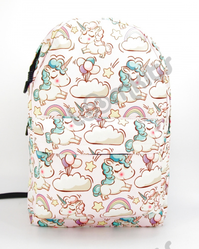 Рюкзак для девочки школьный "Единорожка", размер L, светло розовый фото 2