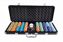Покерный набор Monte Carlo, 500 фишек (14,5 г) в чемодане