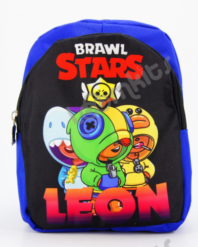 Рюкзак дошкольный Brawl Stars (Бравл Старс), подростковый для мальчика и девочки, голубой, размер S фото 2