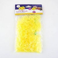 Резинки для плетения с ароматом "Манго" Прозрачные Желтые 600 шт