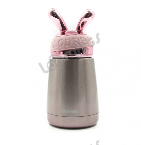 Термос Hello Dream, "Модный кролик", розовый, 300 мл фото 3
