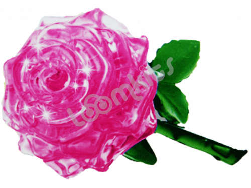 3D Головоломка Crystal Puzzle Роза розовая фото 2