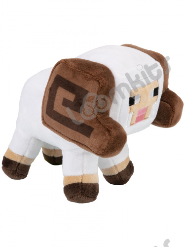 Мягкая игрушка Майнкрафт Овца, Minecraft Earth Happy Explorer Horned Sheep 15см фото 3
