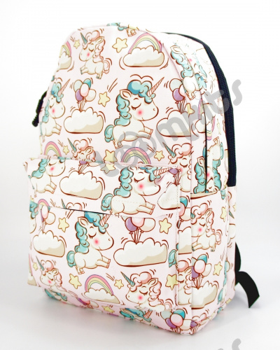 Рюкзак для девочки школьный "Единорожка", размер L, светло розовый фото 4