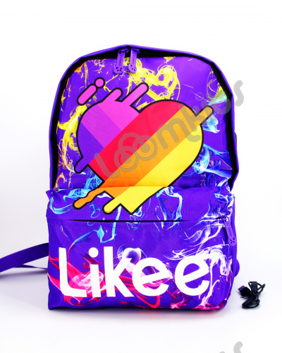 Рюкзак для девочки школьный Likee (Лайки) USB, 20300, сиреневый фото 2