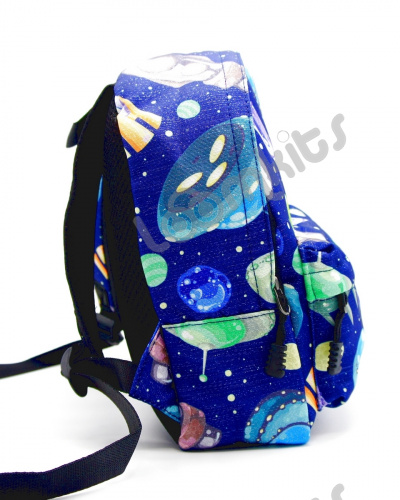 Рюкзак дошкольный "Ufo-шки", размер S, синий фото 5