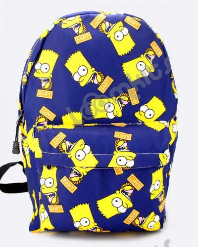 Рюкзак школьный для подростков "Барт Симпсон", размер L, синий фото 2