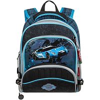 Школьный рюкзак Across ACR18-178 Скоростная машинка (черно-голубой)
