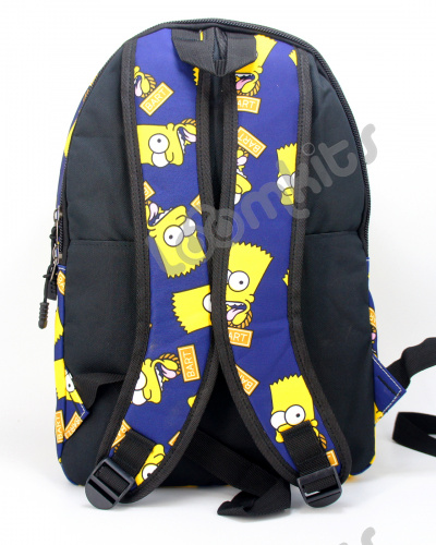 Рюкзак школьный для подростков "Барт Симпсон", размер L, синий фото 5