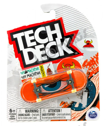 Фингерборд Tech Deck Toy Machine "Mad Eye Orange" фото 3
