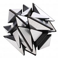 Головоломка Fanxin Зеркальный Кубик Трансформер (Magic Cube Axis 3х3х3), серебряный