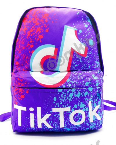 Рюкзак школьный для девочки Tik Tok Splash (Тик Ток Всплеск) сиреневый, боковые карманы для воды, 40 см с USB выходом