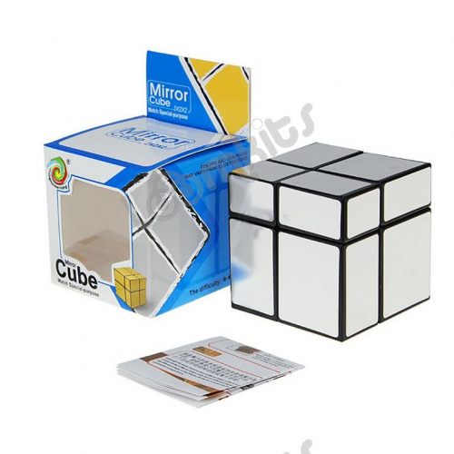Зеркальный Кубик 2x2x2 непропорциональный (серебряный) фото 7