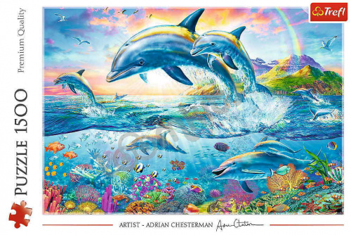 Пазл Trefl Семья дельфинов, 1500 деталей фото 3