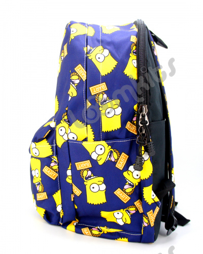 Рюкзак школьный для подростков "Барт Симпсон", размер L, синий фото 4