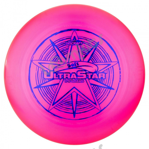 Диск Фрисби Discraft Ultra-Star мягкий розовый (175 гр.) фото 2