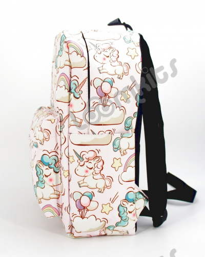 Рюкзак для девочки школьный "Единорожка", размер M, светло-розовый фото 4