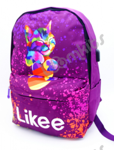 Рюкзак Like Cat, фиолетовый фото 2