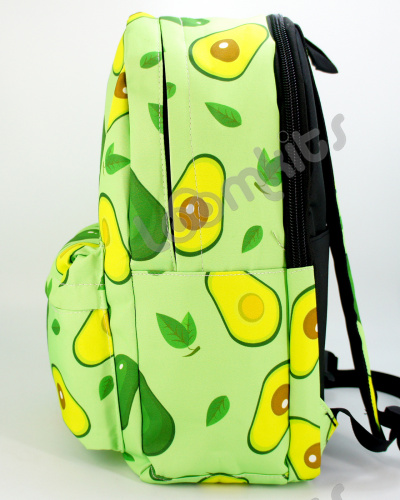 Рюкзак для девочки школьный Авокадо, размер L, зеленый фото 4