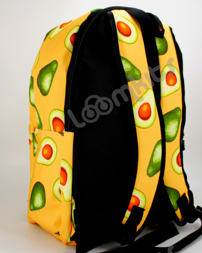 Рюкзак для девочки школьный Авокадо, размер L, желтый фото 5