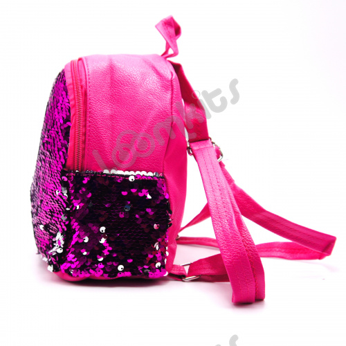 Рюкзачок для девочек с пайетками розовый фото 2