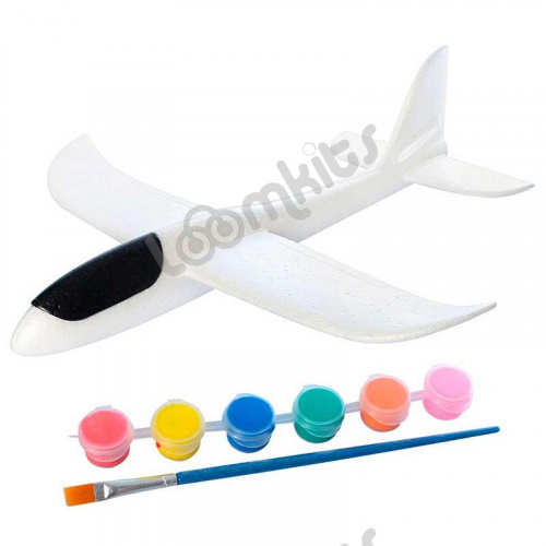 Самолет из пенопласта 48 см- Раскраска