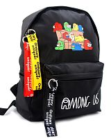 Рюкзак школьный Among Us (Амонг Ас), подростковый для мальчика и девочки, черный (на диване 913), размер L