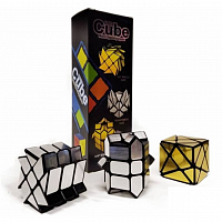 Набор зеркальных головоломок Cube (в коробке 3 шт)