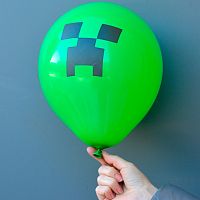 Воздушный шарик "Крипер" из Minecraft