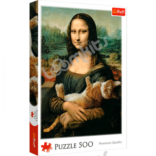 Пазл Trefl Мона Лиза с котом, 500 деталей