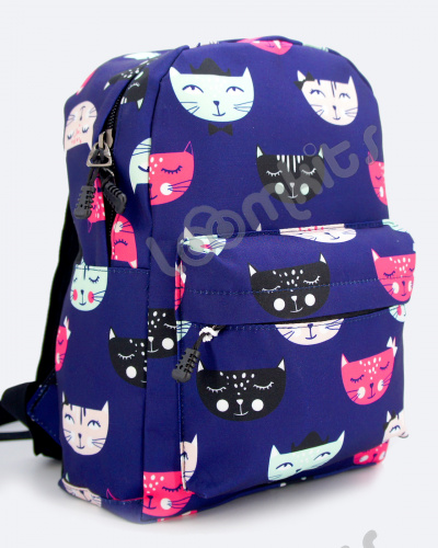 Рюкзак для девочки "Фиолетовые котики", размер M фото 4