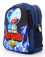 Рюкзак дошкольный Brawl Stars (Бравл Старс), подростковый для мальчика и девочки, синий, размер S