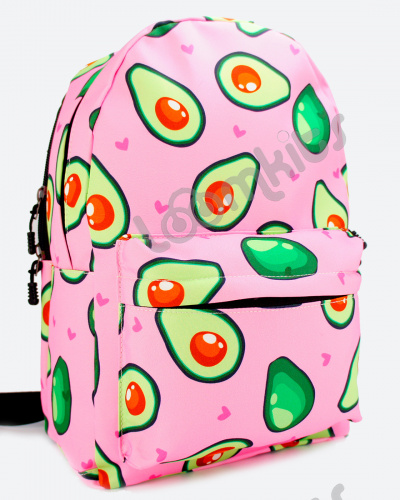 Рюкзак для девочки школьный Авокадо, размер L, розовый