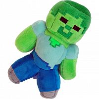 Плюшевый Зомби из Майнкрафт (Minecraft), 16 см. Мягкая игрушка Майнкрафт