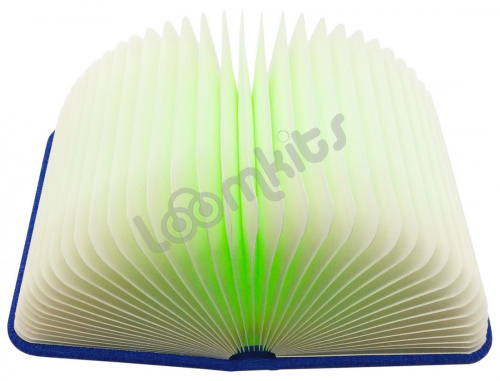 Книга-светильник Book Lamp с USB-кабелем, синяя фото 2