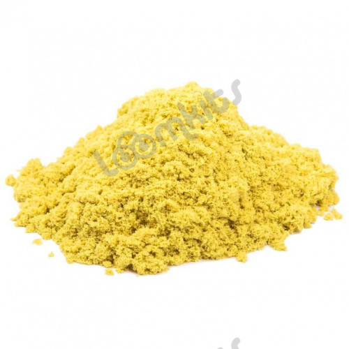 Космический пластичный песок Жёлтый 3 кг фото 3