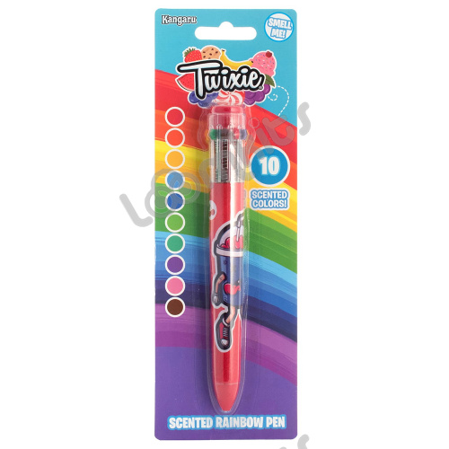 Многоцветная ароматизированная ручка Twixie 10 в 1 красная фото 3