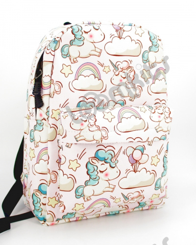 Рюкзак для девочки школьный "Единорожка", размер M, светло-розовый фото 3