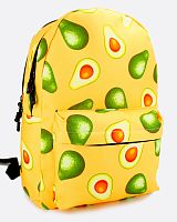 Рюкзак для девочки школьный Авокадо, размер L, желтый