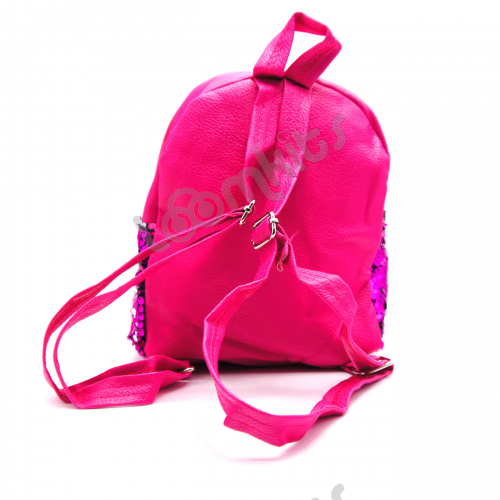 Рюкзачок для девочек с пайетками розовый фото 4