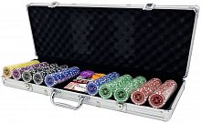 Покерный набор Ultimate, 500 фишек 11.5 г с номиналом в чемодане