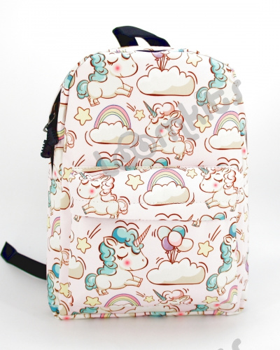 Рюкзак для девочки школьный "Единорожка", размер M, светло-розовый фото 2